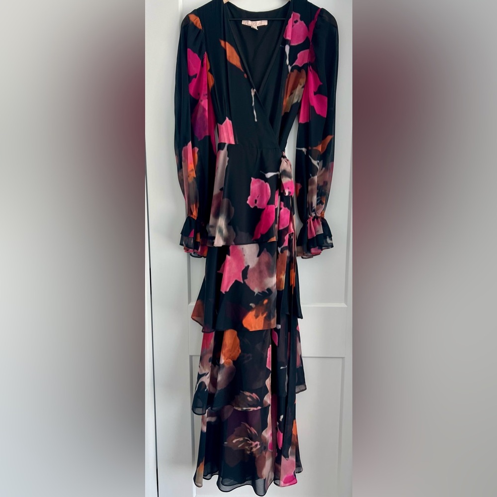 Hutch Floral Tiered Wrap Maxi Dress - Picture 3 of 8